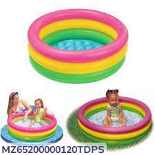 Multicolor Inflatable Pool - 1 Pc - Perfect for Summer Fun