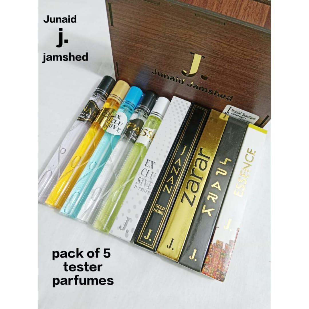 Long Lasting Fragrance Perfume Set - 5 Pcs Pocket Perfume Collection J.
