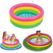 Multicolor Inflatable Pool - 1 Pc - Perfect for Summer Fun